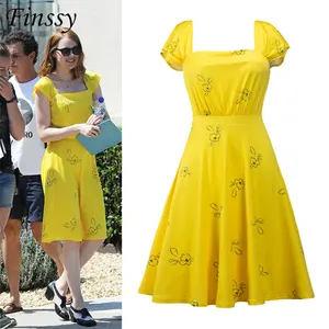 7 Main Sales Women's Yellow Dress - №5