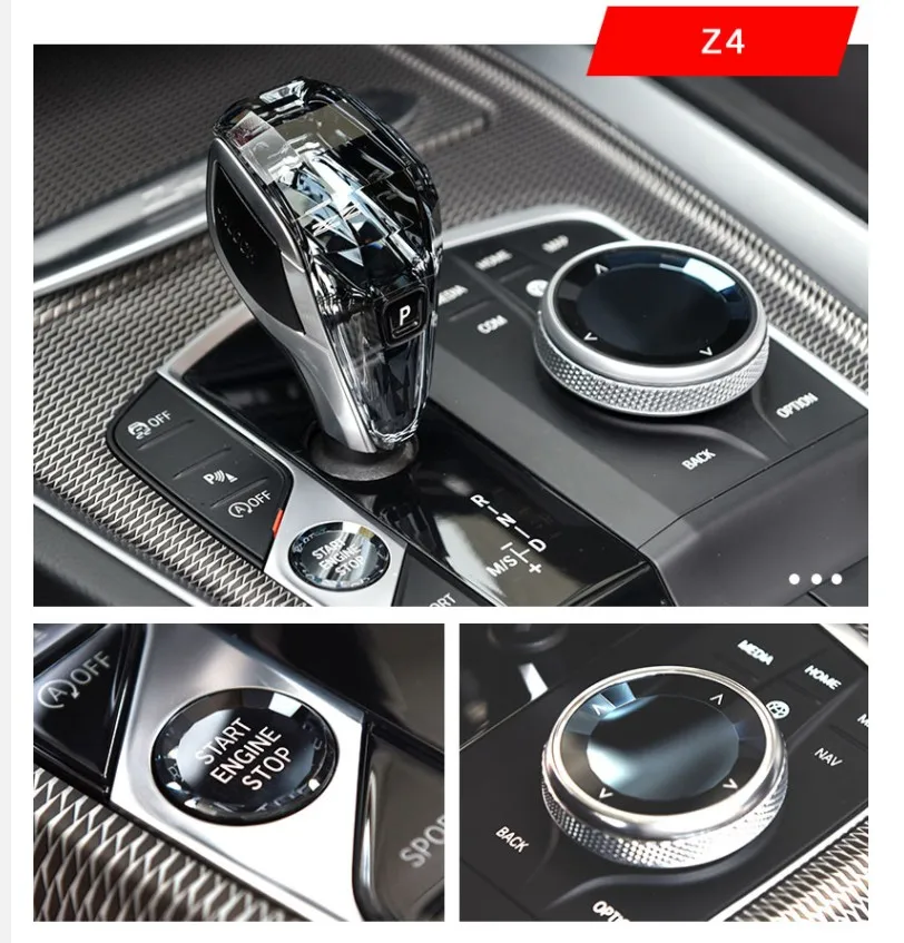 Crystal 3-Piece Shift Knob for BMW Z4 series  G29 2019-2022 Car Accessories