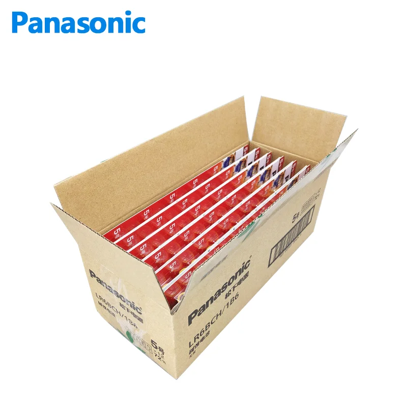 Panasonic LR6 AA 1.5V Alkaline Battery 6PCS LR6 AM3 E91 MN1500 Primary Dry Batteries With Boxes For Flash Shavers Electric Toys