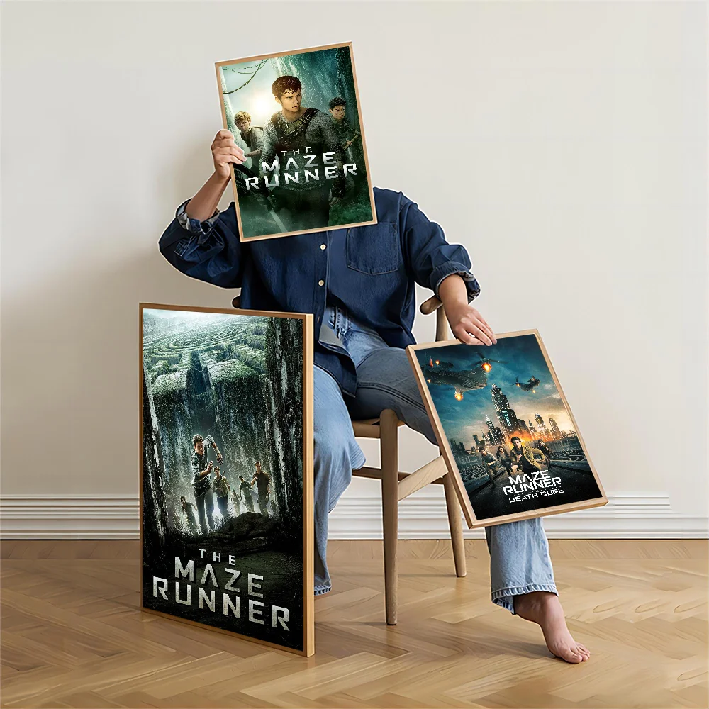 Movie Series The Maze Runner Anime Posters Sticky HD Quality Wall Art Retro Posters For Home Room Wall Decor