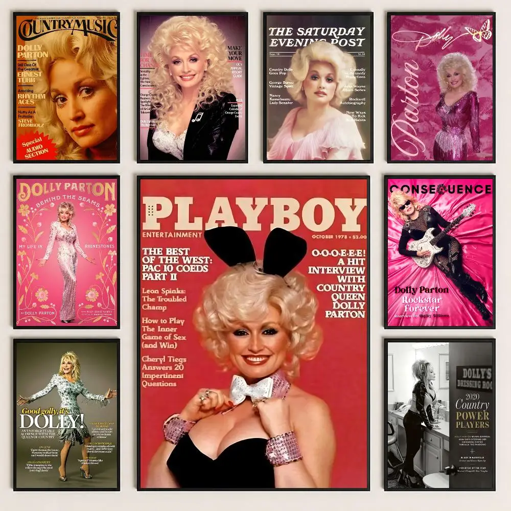 music Dolly Parton Poster Poster HD Printing Cozy and Warm Style for Home Decor for Bedrooms Cafes Gift Giving