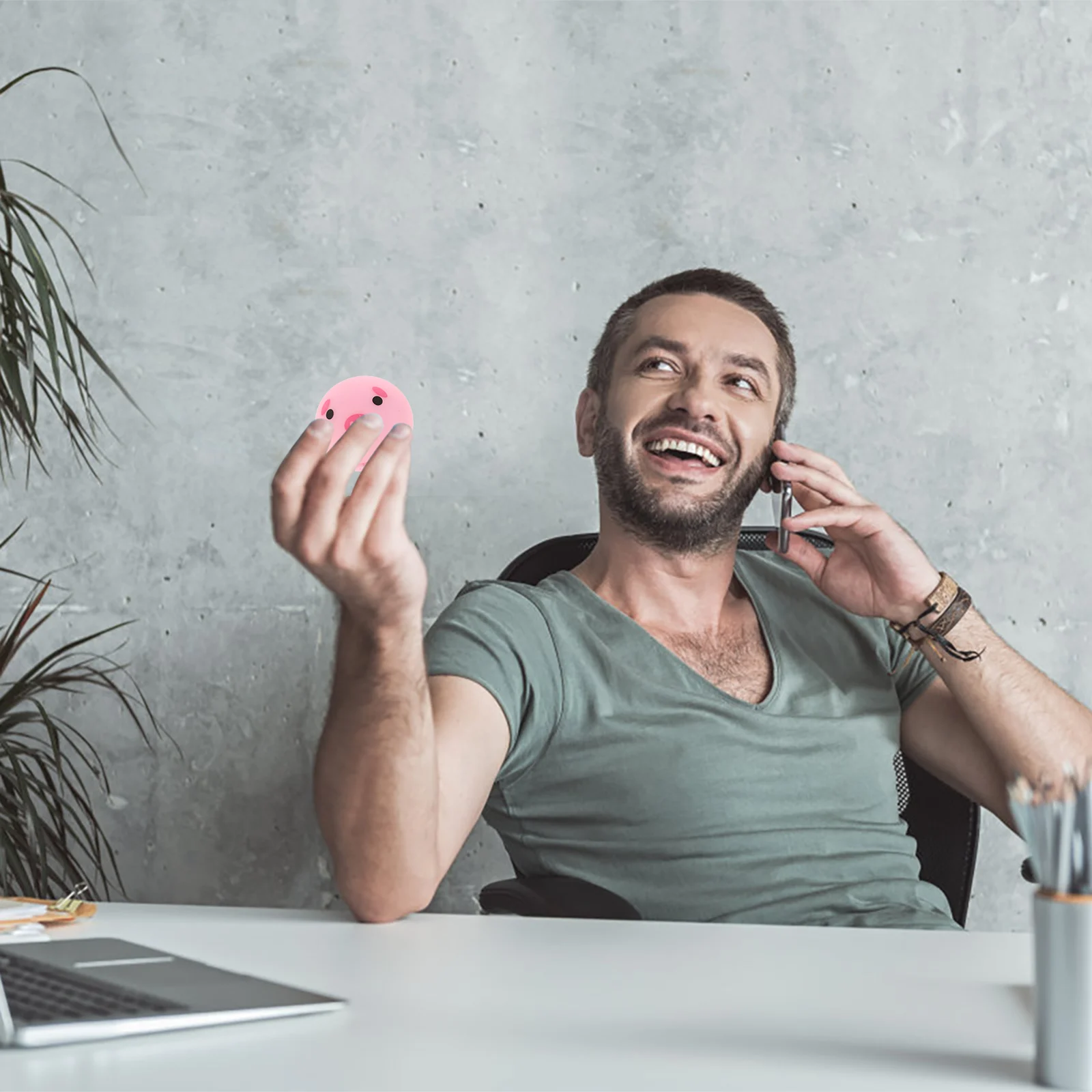 مجموعتان من ألعاب الضغط على شكل كعكة محاكاة لعبة قابلة للتمدد من البلاستيك المرن هدية مثالية لحفلات أعياد الميلاد