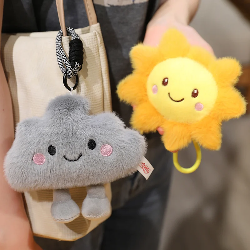 15/30CM Lovely Sky Series Plush Toy Sun & Cloud & Dark Clouds Plushie Pillow Pendant Toy Kawaii Birthday Gift