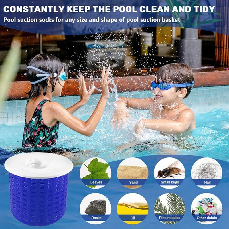 Pool Skimmer Socks Filter - 30PCS Pool Socks Skimmer Filter Socks Set Kit Pool Skimmer Basket Sock Pool Filter Socks Kit