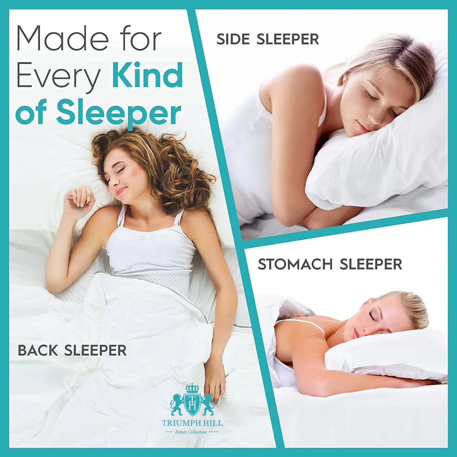 Customized Size Down Pillow 100% Goose Down Feather Household Goose Down Pillow Five-Star Hotel Pillow Core To Help Sleep