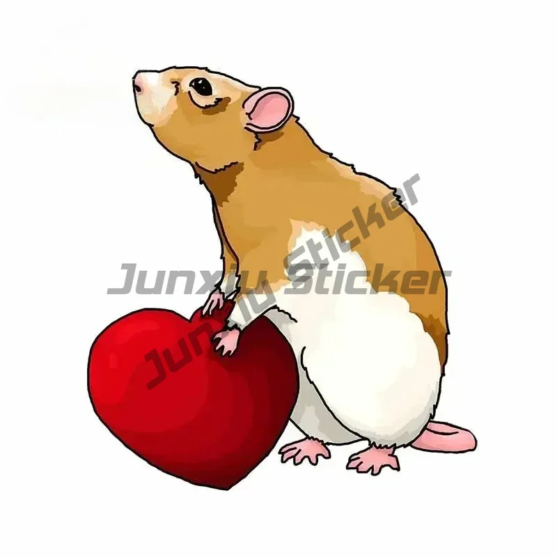 

For Valentines Day Rat Car Stickers Motorcycle Scratch-proof Cartoon Decal Surfboard Anime Decoration