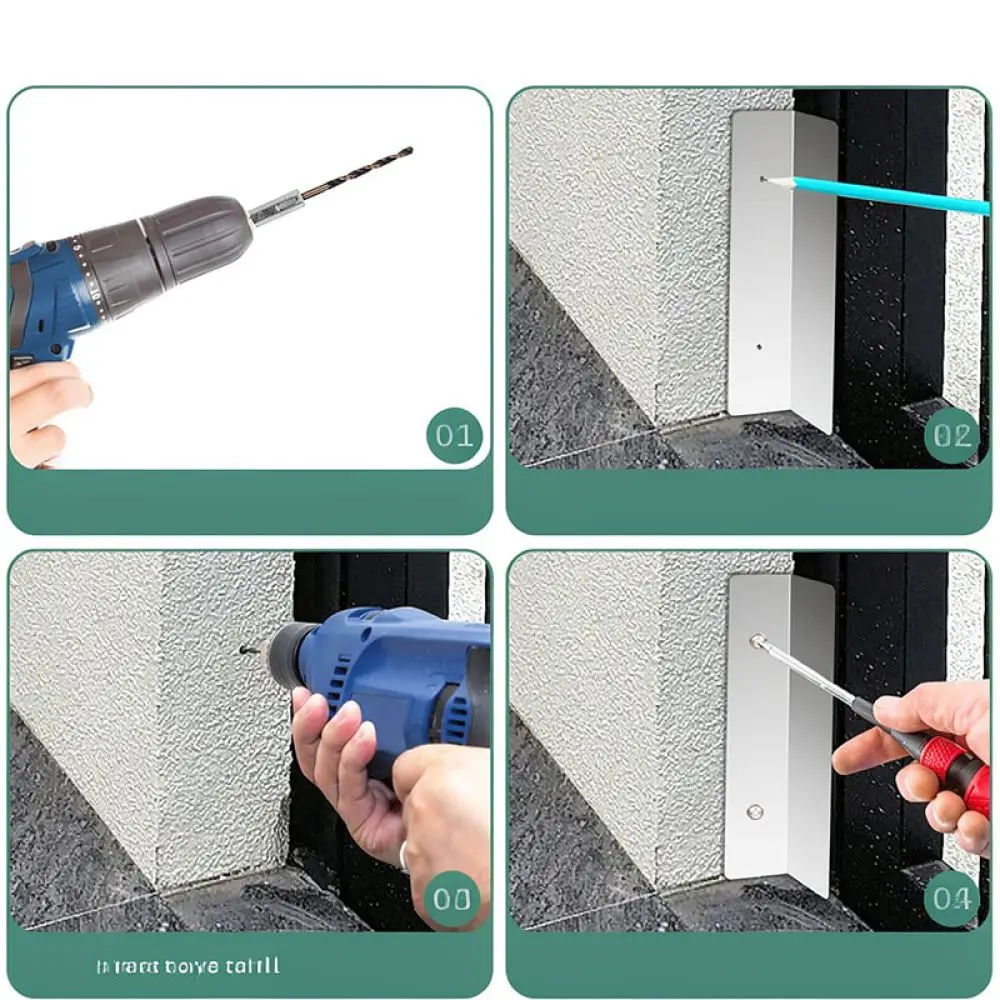 Stainless Steel Garage Door Bottom Seal Barrier For Rodent Protection Standard Door Hardware Home Security Guard Tool