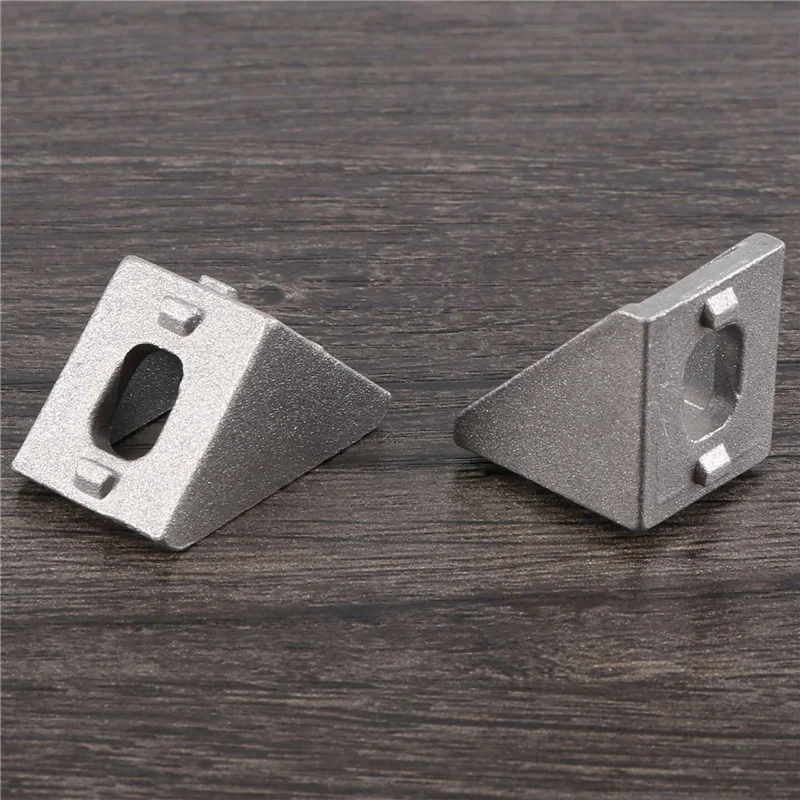A05E-20Pcs 2020 ângulo de montagem de canto alumínio 20x20 l conector suporte fixador jogo uso 2020 perfil alumínio industrial