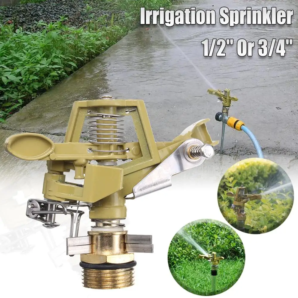 

360 Degree Rotary Sprayer Sprinkler Zinc Alloy For Home Garden Yard Lawn