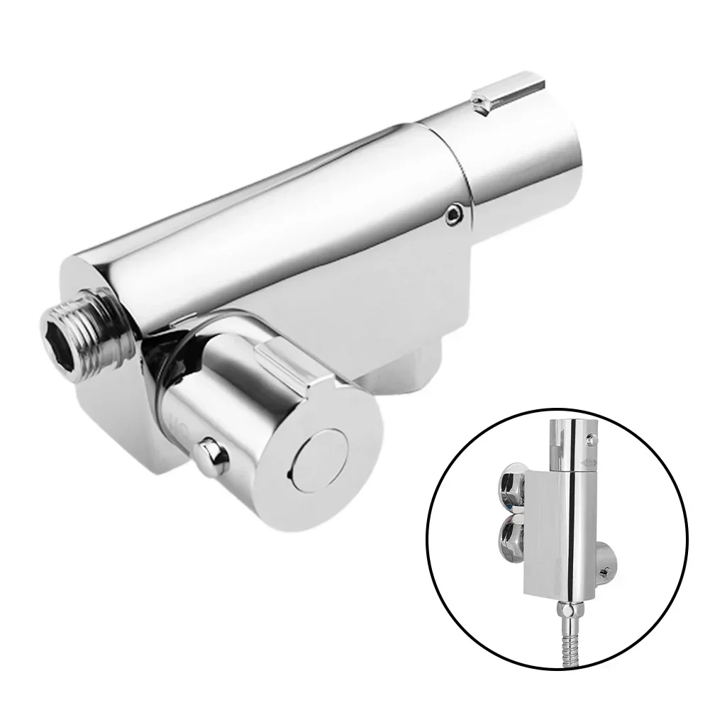 Imagem -04 - Válvula Misturadora Termostática Vertical para Chuveiro para Caravana Estática Substituição de Torneira de Chuveiro Válvula Misturadora Termostática