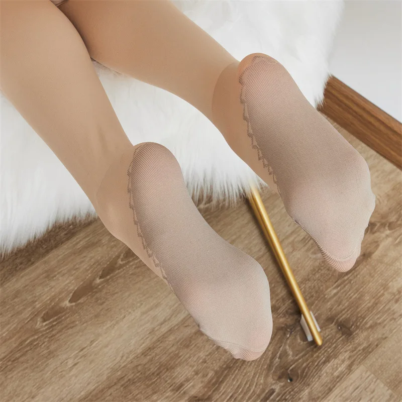 Candy Color Tights 50D Anti Slip Base Layer Pantyhose  Mid Weight Textured Stockings for Spring Wardrobe