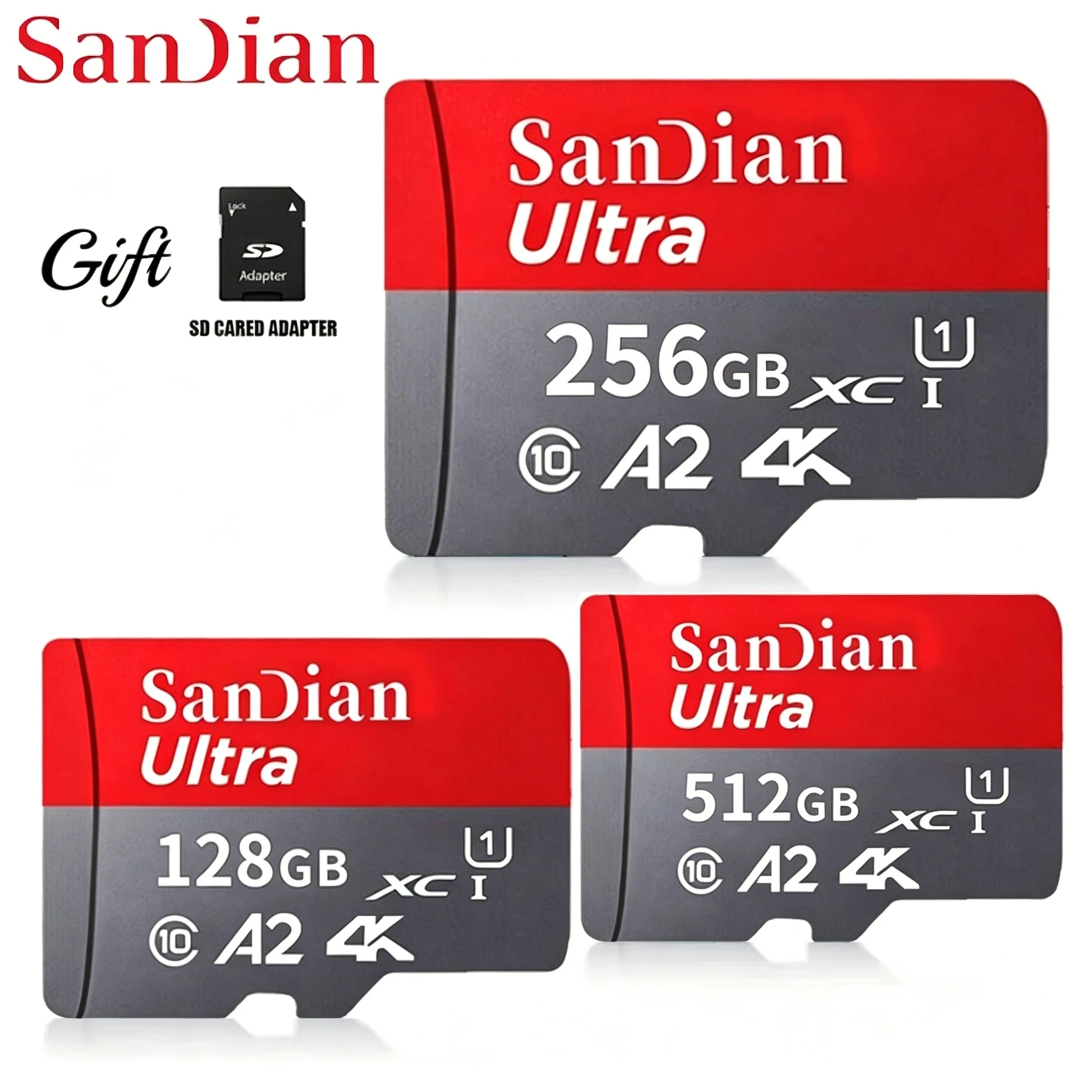 High-Speed Storge SD Card Original Micro TF SD Cards Class 10 Fast Transfer Memory Card for Phones/Digital Camera/MP3 Player