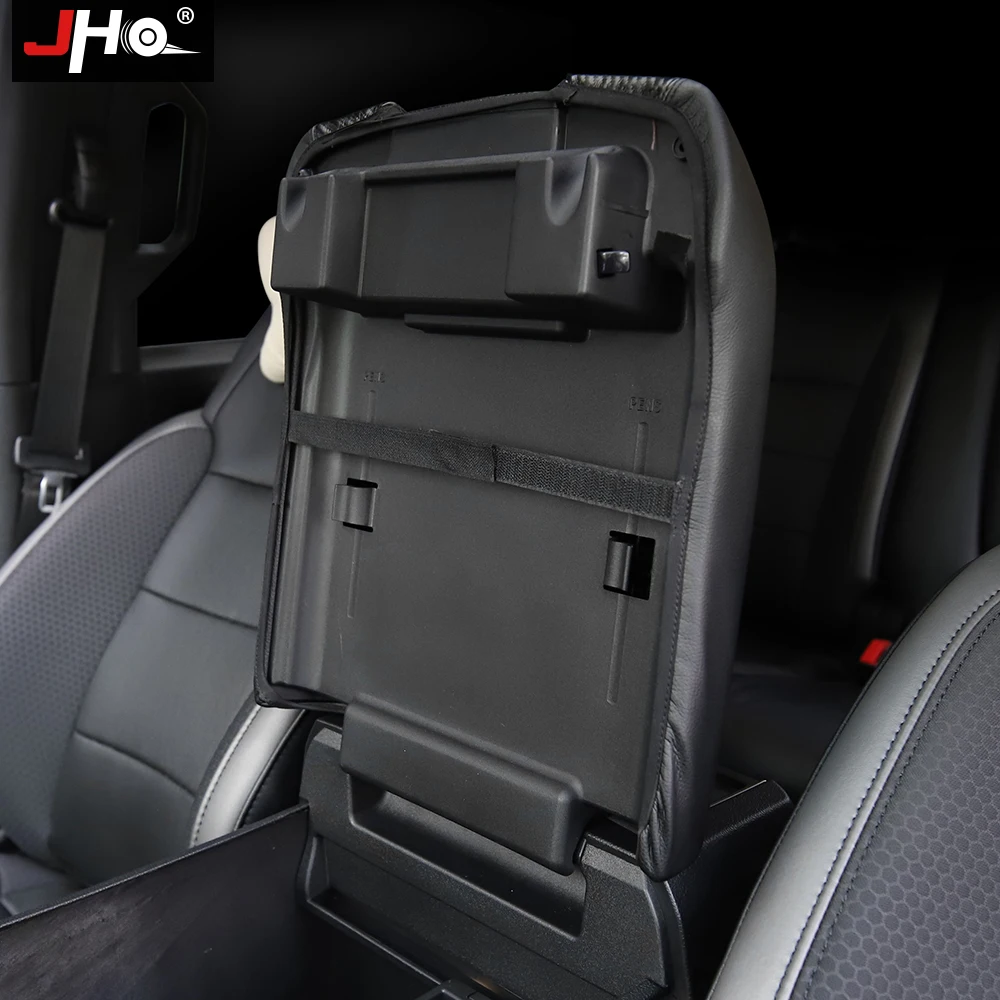 JHO Car Arm Rest Console Armrest Protective Cover For Ford F150 2015-2020 Raptor XLT 2018 2019 2017 2016 Interior Accessories