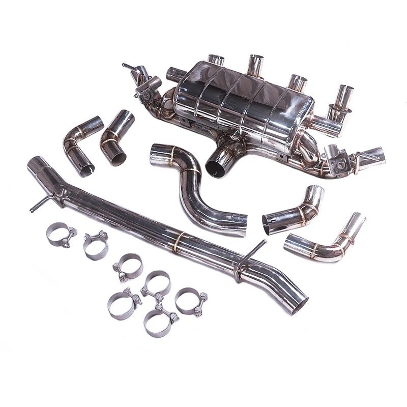 

K [Custom product] For 2015-2016 Golf 7R 2.0T 304 stainless steel exhaust system muffler with valve