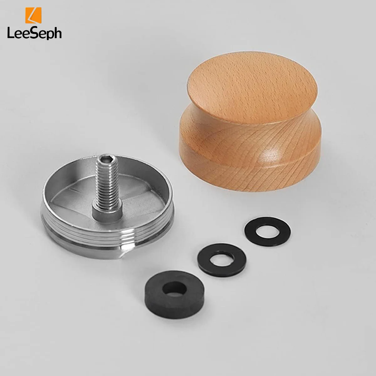 プロのエスプレッソハンドタンパー,調整可能な深さ,ステンレス - Coffee Tamper Leveler のレビューと価格