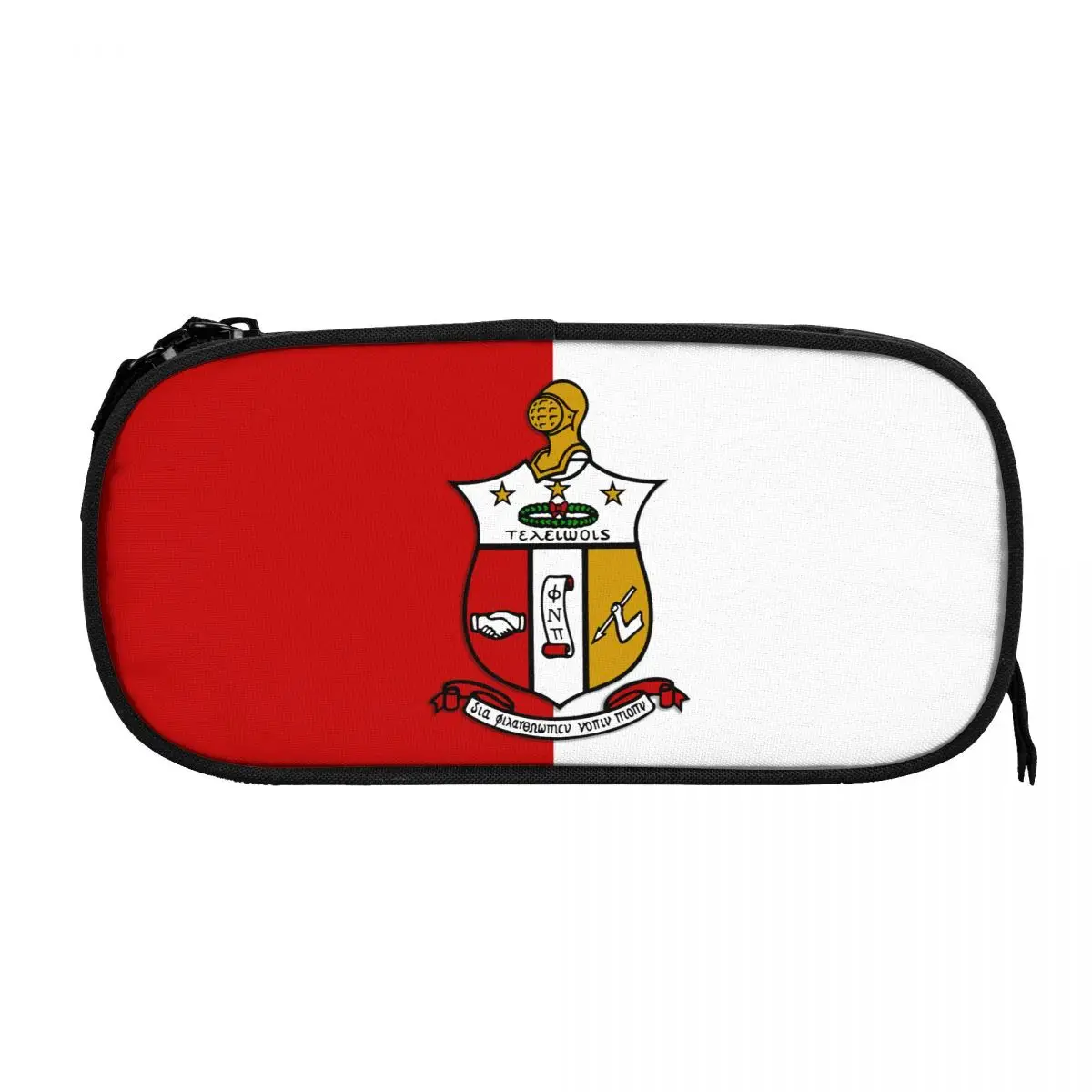 Kappa Fraternity Alpha Psi KAP Big Capacity Pencil Pen Case Office College School Large Storage Bag Pouch Holder Box Organizer