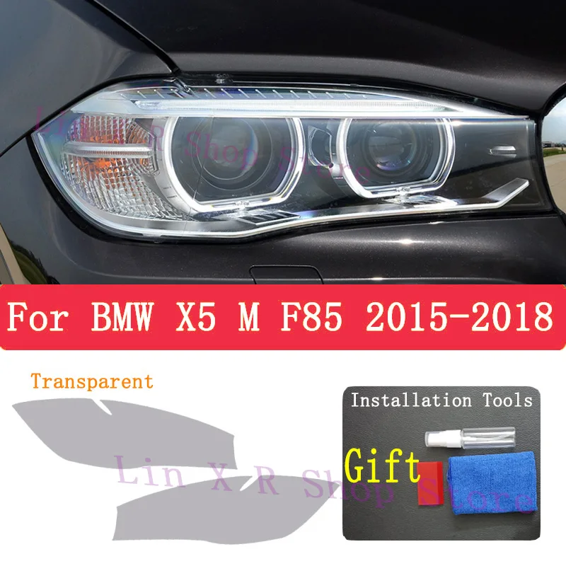 

For BMW X5 M F85 2015-2018 TPU Car Exterior Headlights Anti-Scratch Protective Film Headlamps Repair Sticker Accessories Refit