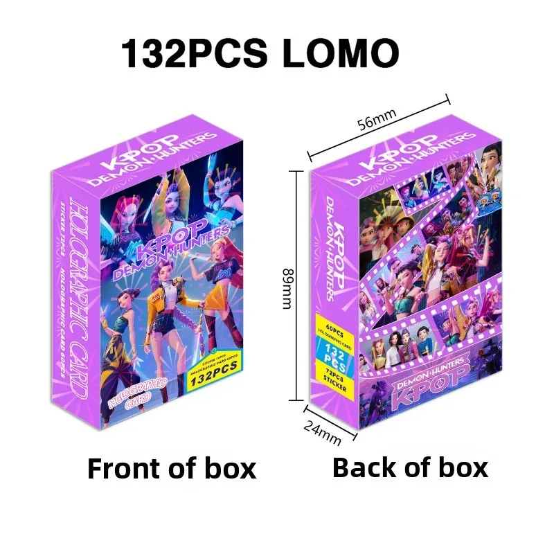 lKpop Dämonenjäger-Laserkartenset, geeignet für Jungen und Mädchen, Cartoon-Sammelkarten, Studentenmodegeschenke. Karten Anime