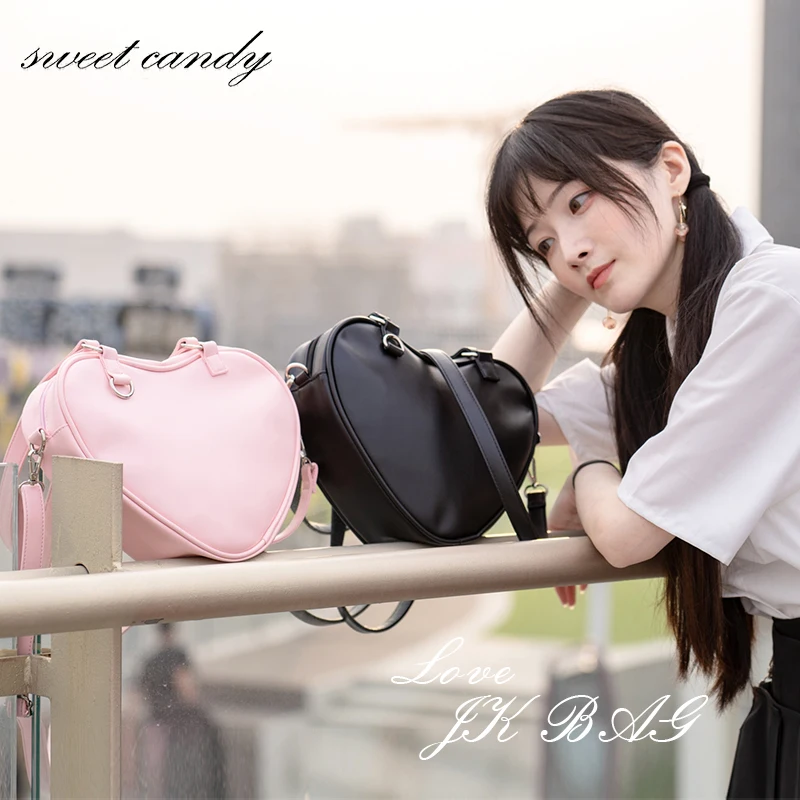 Women mini Handbag Fashion  Love Heart Shape Shoulder Bag Women  Crossbody Bag  Ladies Lolita handbag girl bag