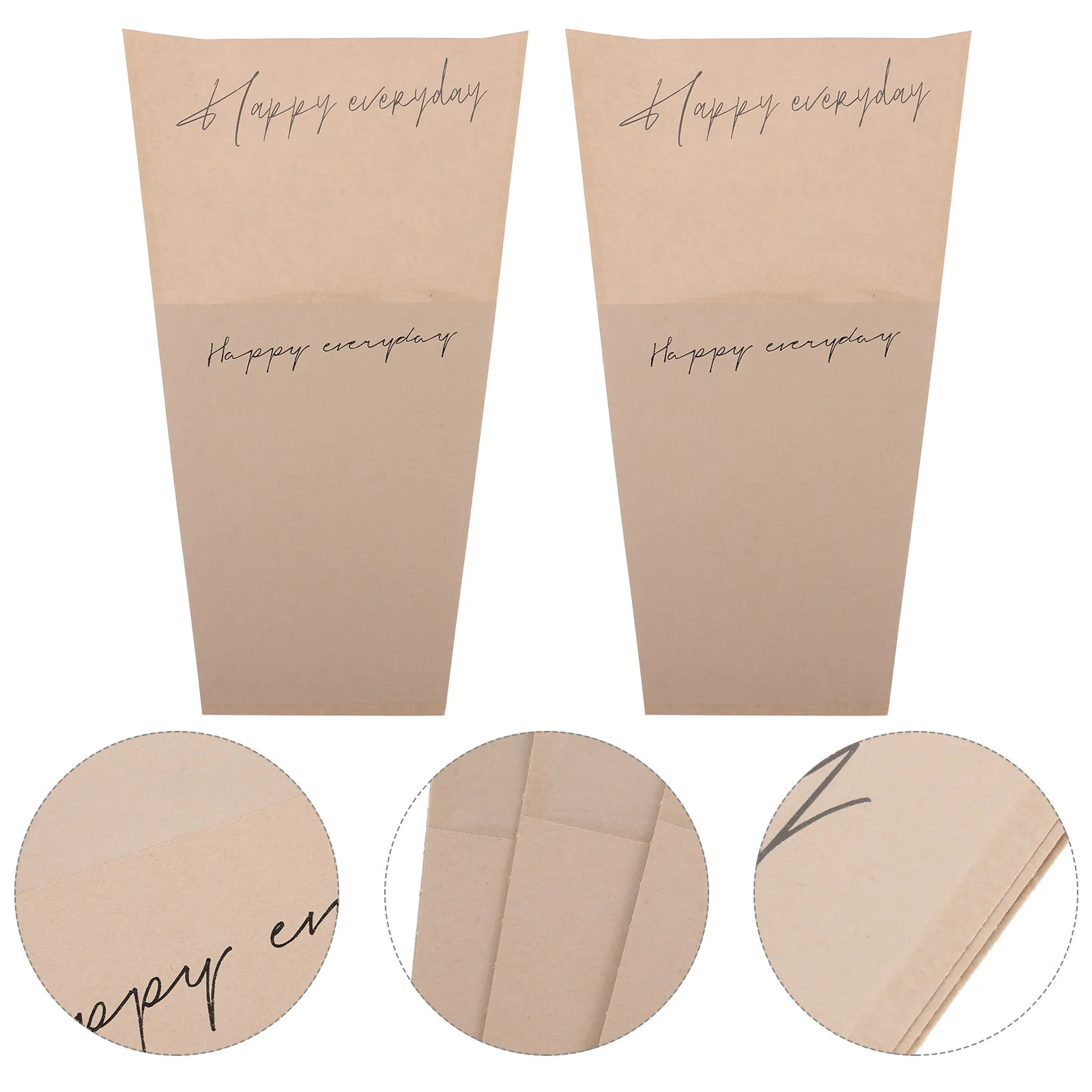 20 قطعة أكياس باقة الزهور التفاف الأكمام ورق الكرافت البلاستيك لوازم الأزهار هدية فريدة من نوعها أكياس التغليف باقة التغليف #2