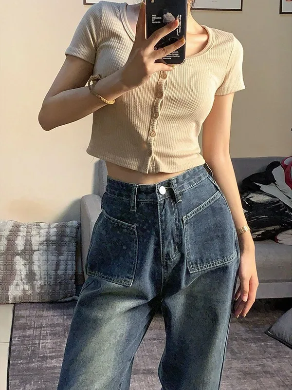 

Джинсы для девочек, женские, потертые, изнутые, рваные, с потертым подолом, гранж, панк-рок, субкультура, обрезка, подробное лоскутное шитье, потертый стиль