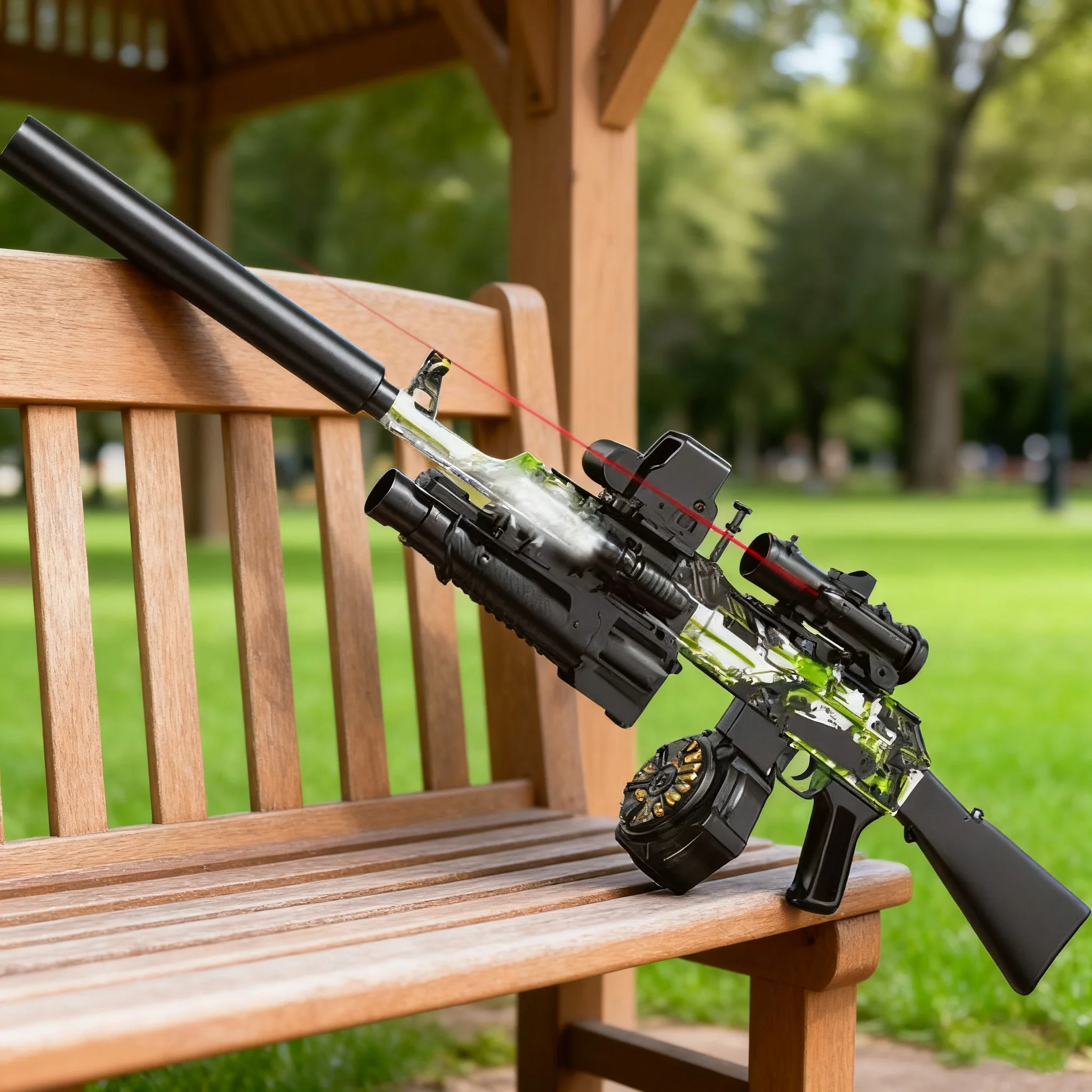 بندقية قناص جل AK47 - نطاق فائق 32 مترًا، مسدس كرة جل كهربائي تلقائي كامل للبالغين، ألعاب الرماية في الهواء الطلق