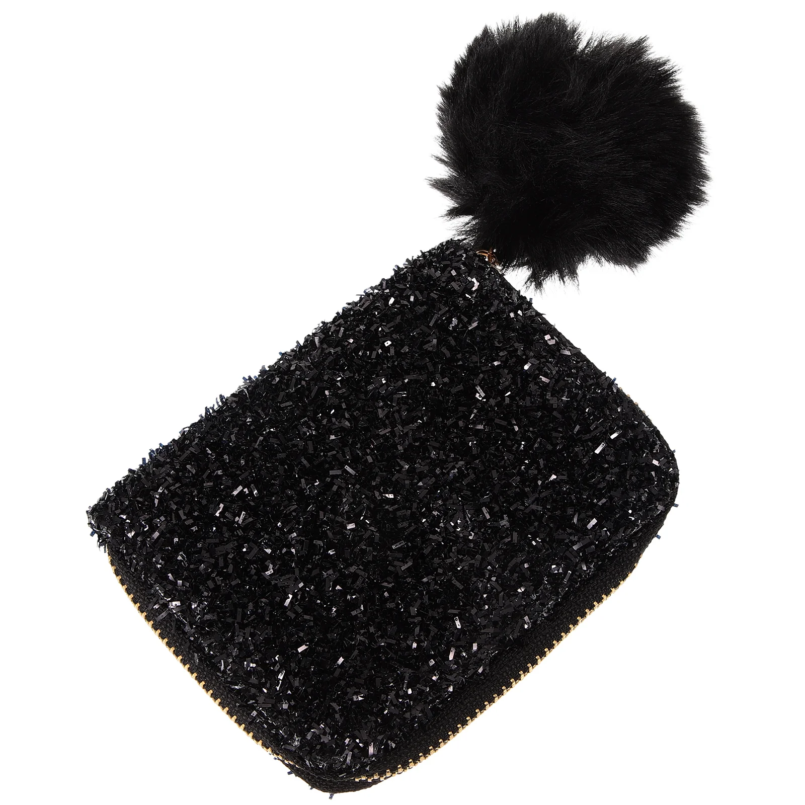 

Sequin Bag Storage Travel Makeup Pouch Organizer Portable PU Material Lightweight Durable Vacations Business Trips Gym