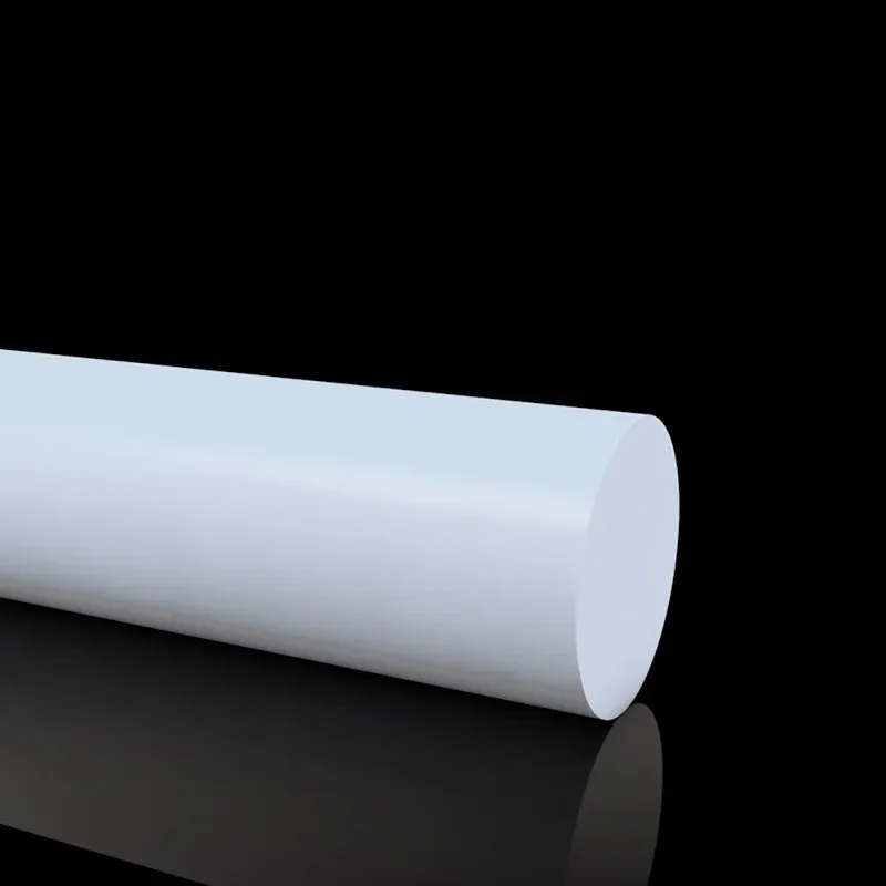 PTFE Round Bar Rod Industrial Grade High Temperature Resistant Chemical Proof Non Stick 6-140mm Diameter 50-500mm Long