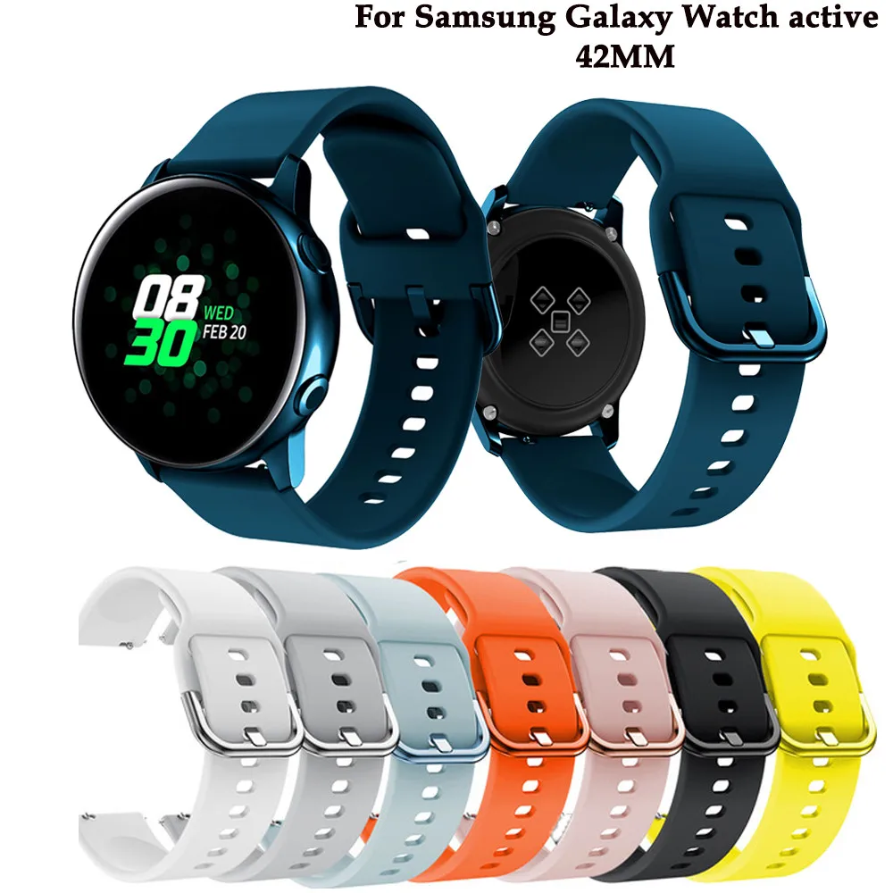 20 mm Sport-Silikonarmband für Samsung Galaxy Watch 7/6/5/4 40 44 mm Correa-Armband für Huawei Watch GT2 42 mm/Amazfit GTS Band