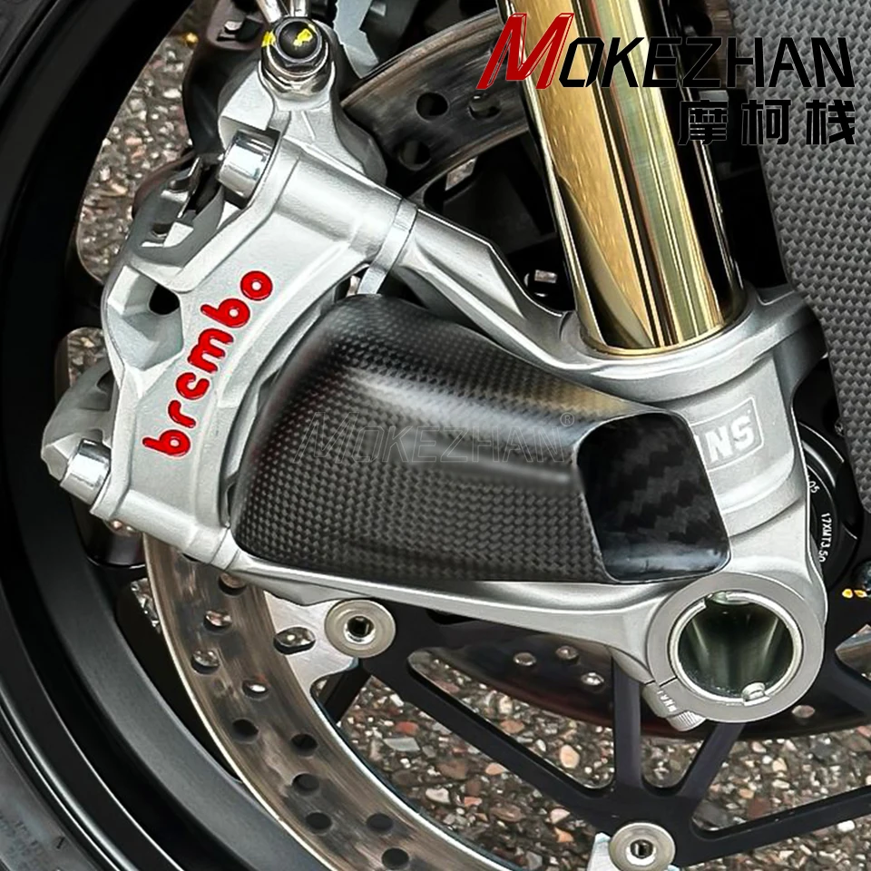 FOR DUCATI Panigale Streetfighter MTS V4 V4S V4SP SP SP2 Parts Carbon Fiber Front Caliper Radiator Cover Air Duct Brake Cooling