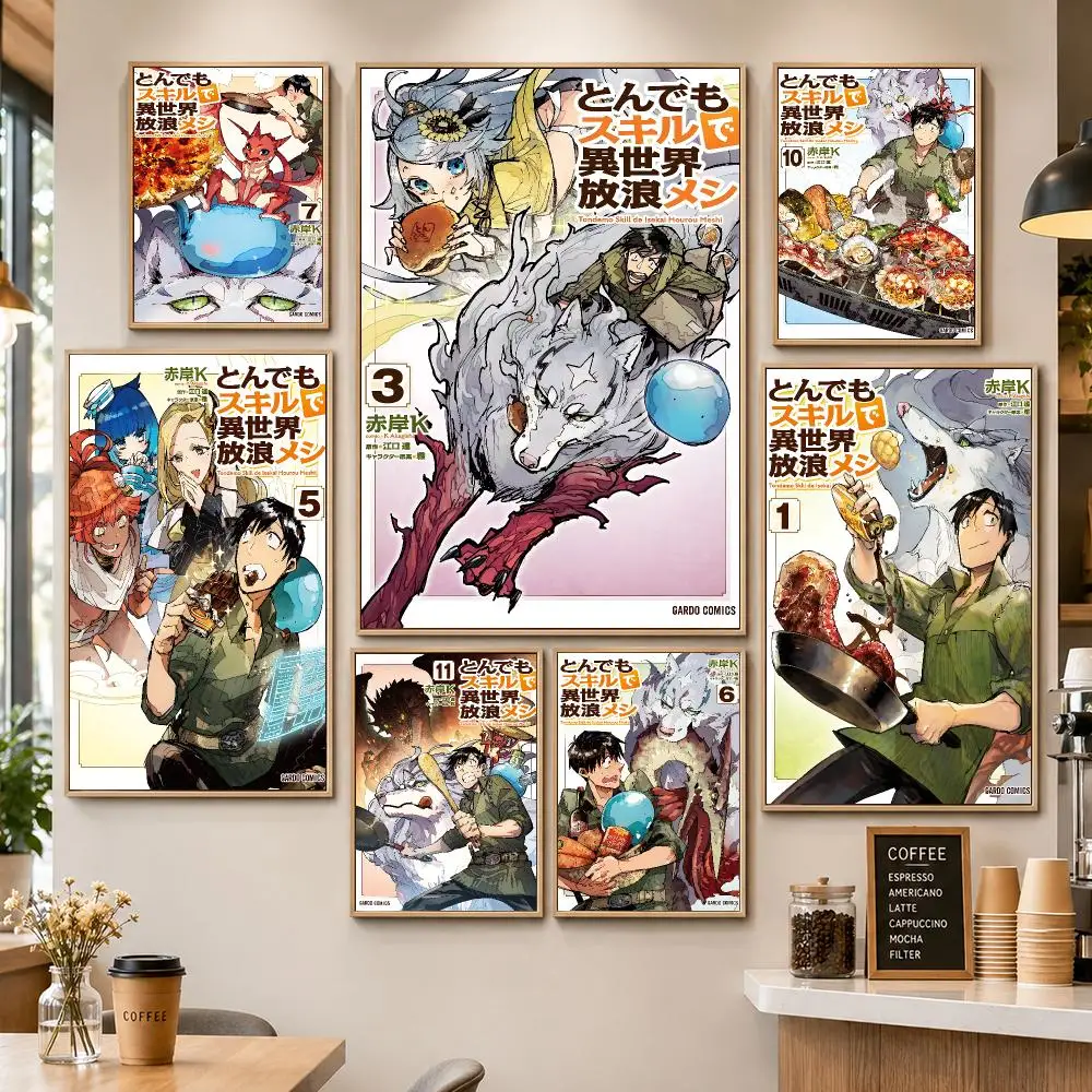 Anime Campfire Cooking Isekai Food Poster PP Decorative Poster Water-Resistant Print Apartment Dorm Office Cafe Gift