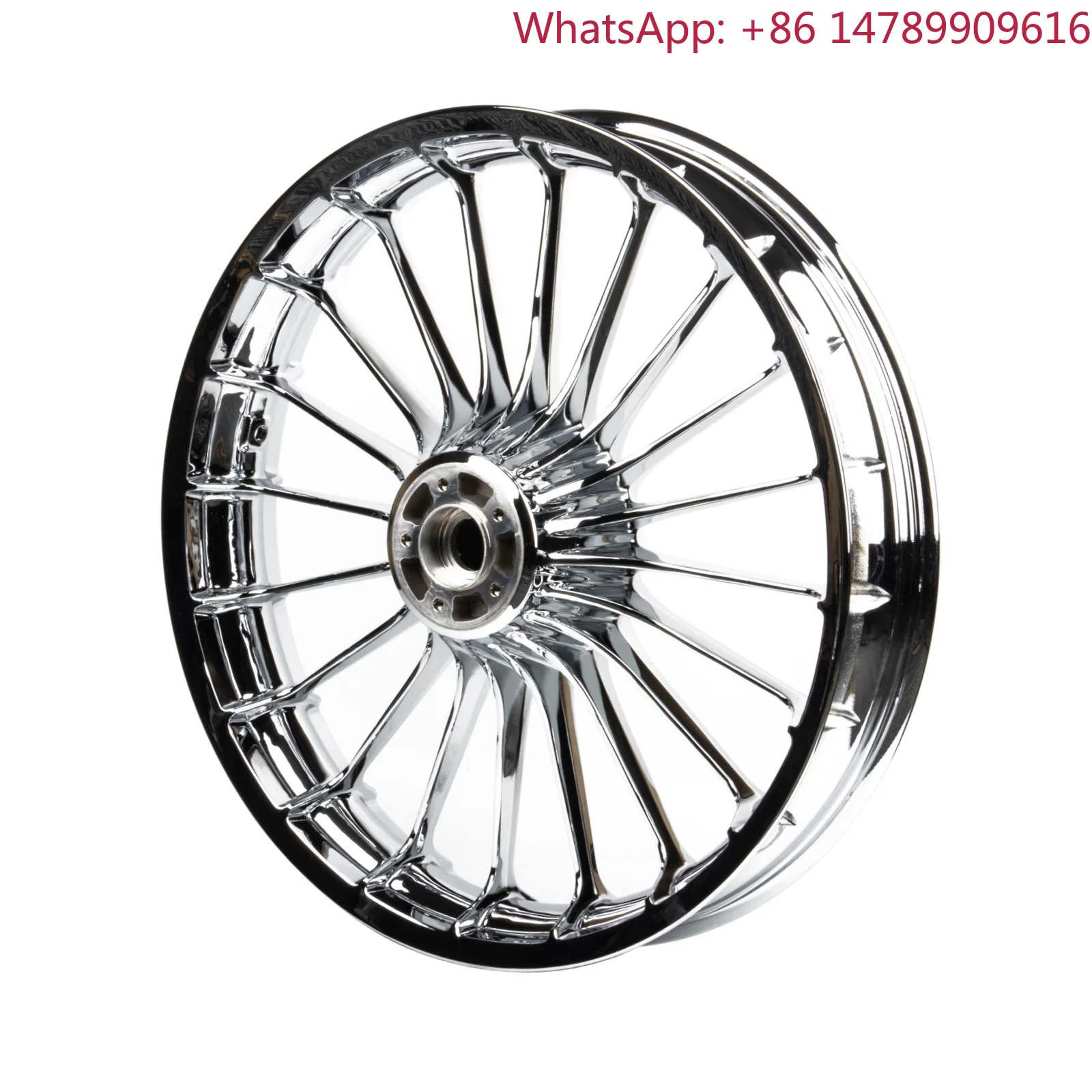 6061-T6 Aluminum AlloyMulti-spoke Chrome Front 21*3.5 Inch Motorbike Wheels Rims For 18-later Softail Breakout, Tubeless Wheels