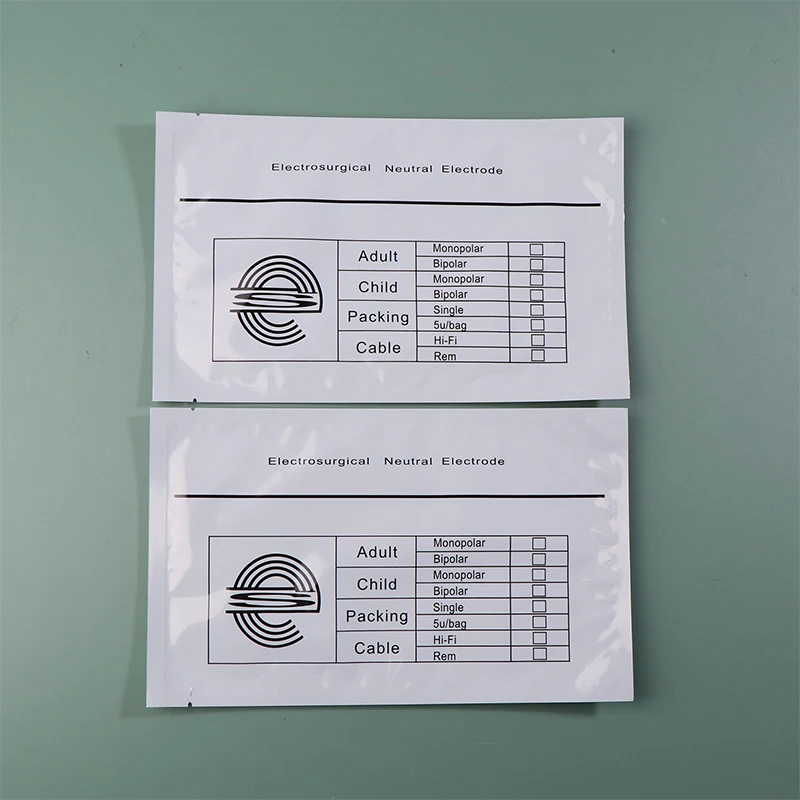 แผ่นอิเล็กโทรดเป็นกลางแบบใช้แล้วทิ้งแพทช์ Unipolar/Bipolar ความถี่สูงระบายอากาศได้สบายด้วยกาว ESU EO ฆ่าเชื้อ
