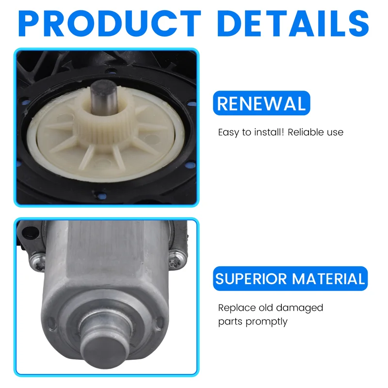 AASS-For VW T5 Skoda Roomster Fabia Transporter Campmobil Car Replacement WINDOW MOTOR- Part Numbers 6Q2959802F 6Q2959801E