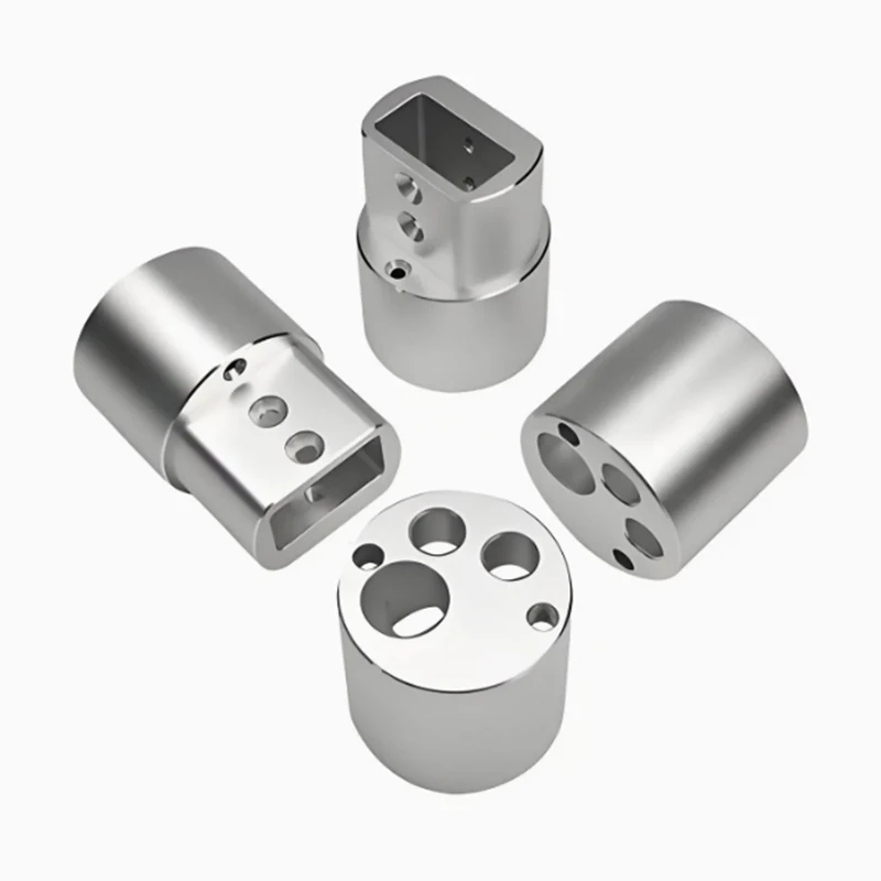 Kundenspezifische Präzisions-CNC-Bearbeitung, Drehen, Fräsen, exzentrische Radkupplung aus Aluminium