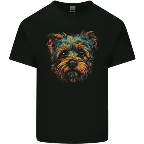 A Cute Yorkshire Terrier Dog Mens Cotton T-Shirt Tee Top