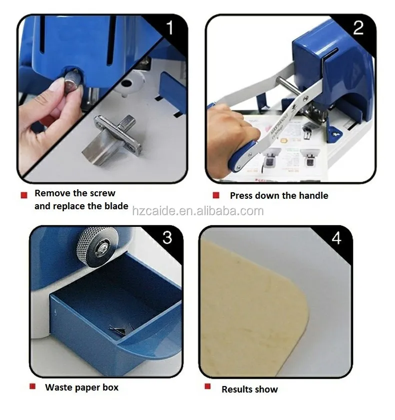 Machine de découpe manuelle pour coins arrondis WD-30