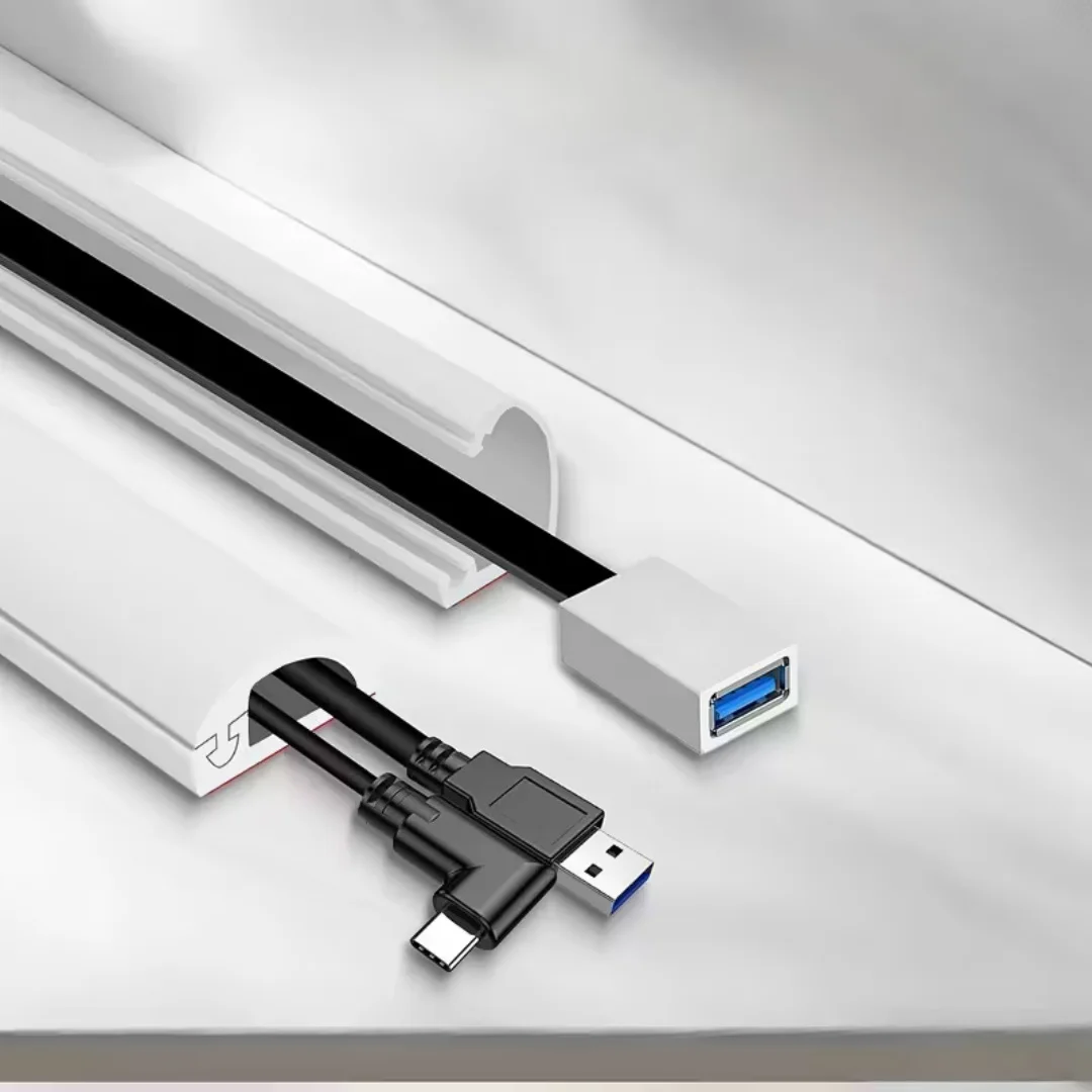 1pc 3/2/1m Professionelle Selbstklebende Wand Schnur Versteckter Raceway Draht Abdeckung Wand Halterung flexible Kabel Concealer Home Office