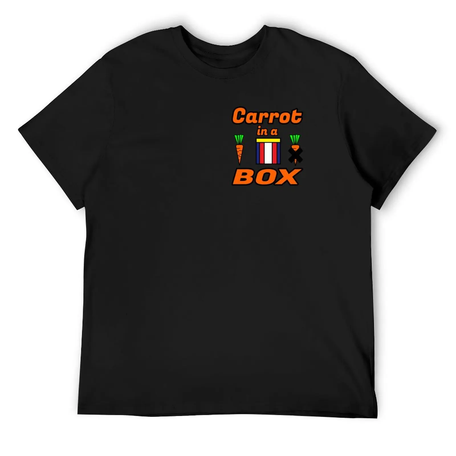 

Small Carrot in a Box , The best party Game Ever from 8 out of 10 Cats . T-Shirt plus sizes kawaii clothes Men's t-shirts