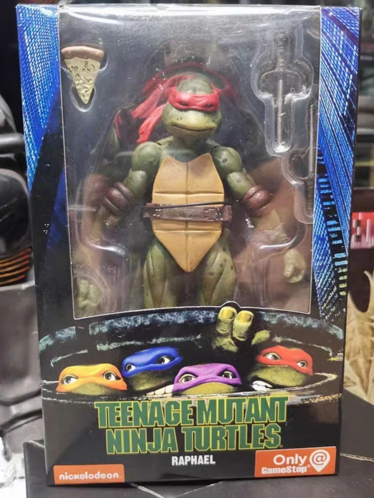 Hot Anime Turtles Mutants Teenagers 7-Inch Raphael Donatello Michelangelo Action Figure Model Limited Edition Fans Toys
