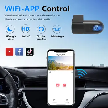 Junsun WiFi車用DVR迷你專業高清夜視1080P行車記錄儀 8 最佳銷售 俊順行車記錄儀 - №8