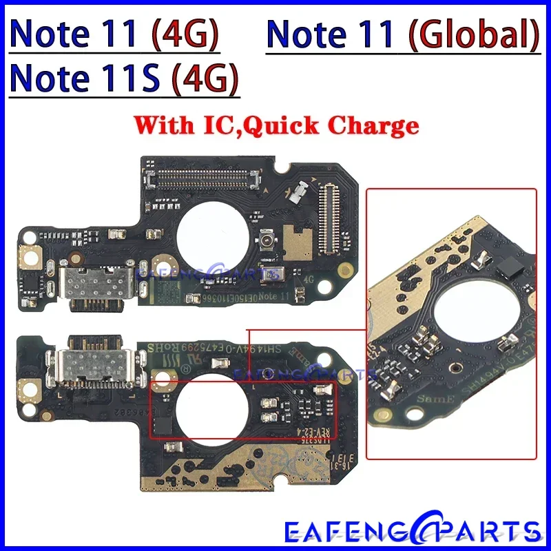 Usb Dock Charger Connector for Xiaomi Redmi Note 10 10C 10X 10T 11 11S 11E 11T Prime Pro Plus + 4G 5G Charging Board Flex Ports