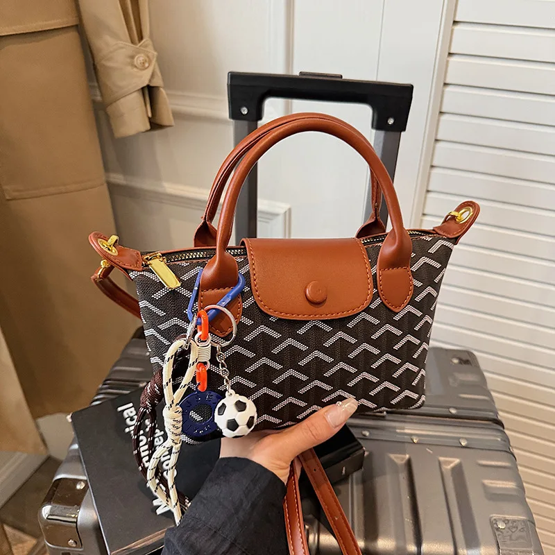 

Осенняя дизайнерская сумка с принтом 202, шикарная женская сумка через плечо, универсальная сумка через плечо и стильная сумка с верхней ручкой