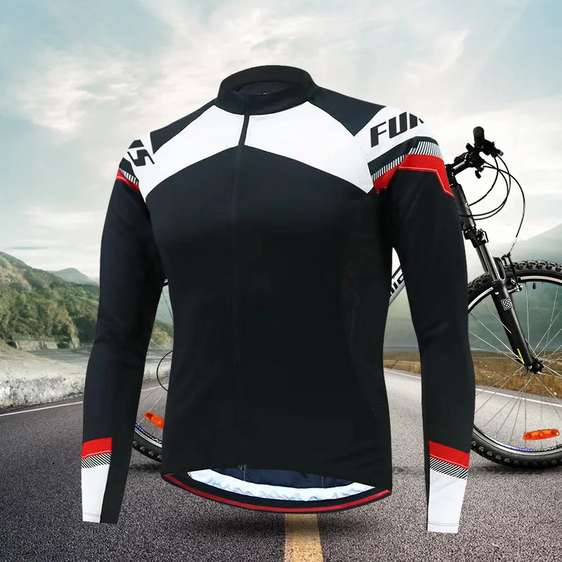 

Summer Cycling Clothes Men's Fashion Quick-drying Breathable Cycling Clothes Tops Mountain Bike Team Clothes Long Sleeves 2024