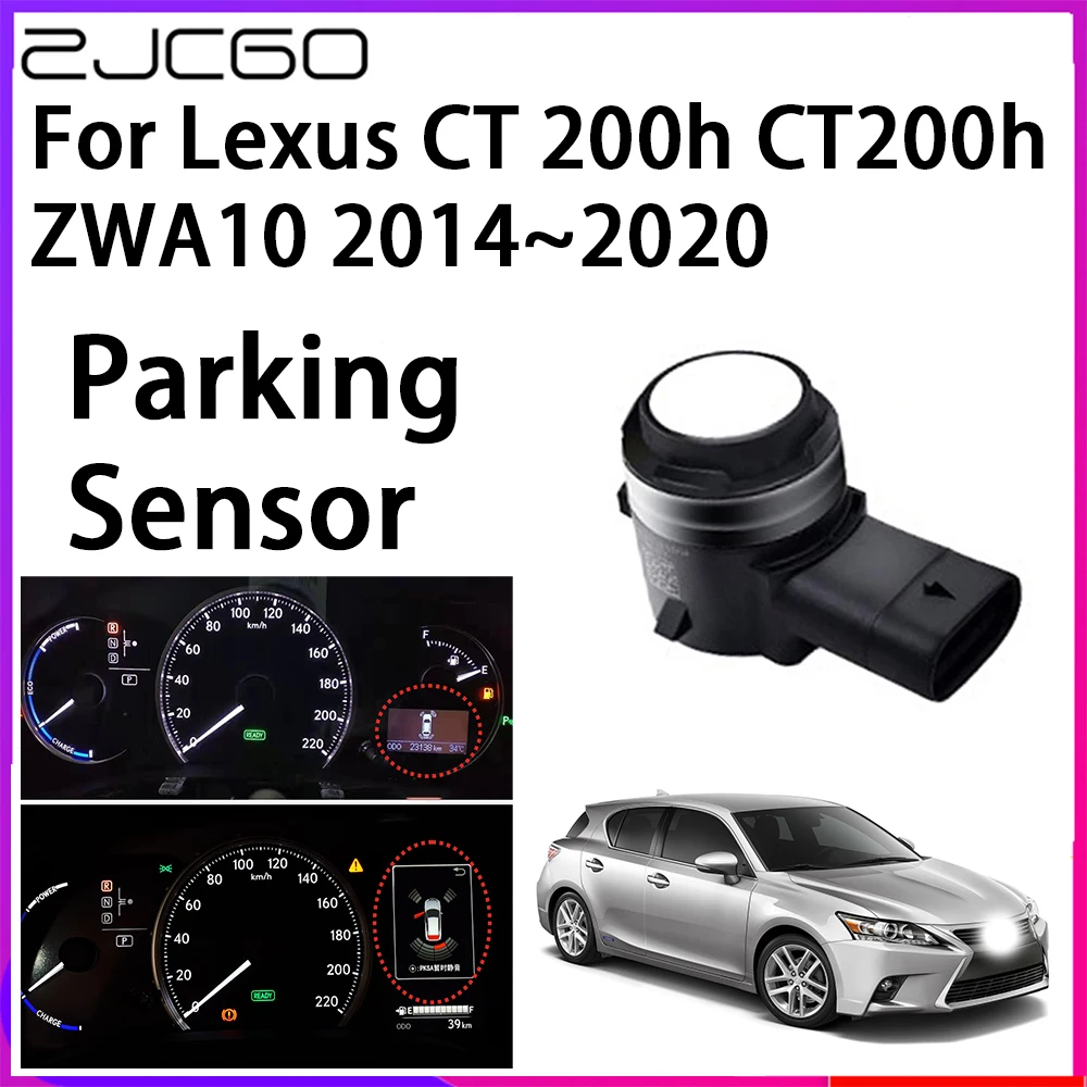 

ZJCGO Parking Sensor Kit Car Parktronic Backlight Reverse Radar Monitor System for Lexus CT 200h CT200h ZWA10 2014~2020