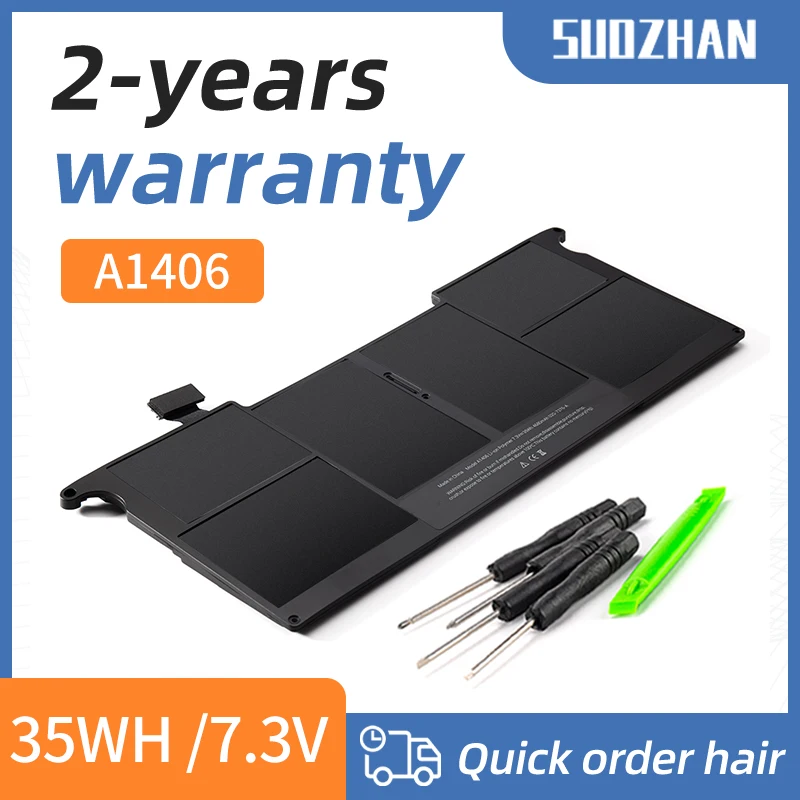 SUOZHAN  A1406 Laptop Battery for APPLE MacBook Air 11