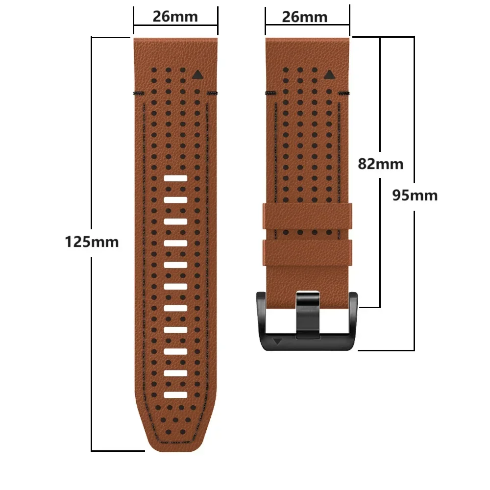 QuickFit 26mm 22mm Leather Silicone Band For Garmin Fenix E 8 47MM 51MM 7X 7 6X 6 5 5X Plus/Epix Pro/TACTIX/Enduro 3 Watch Strap