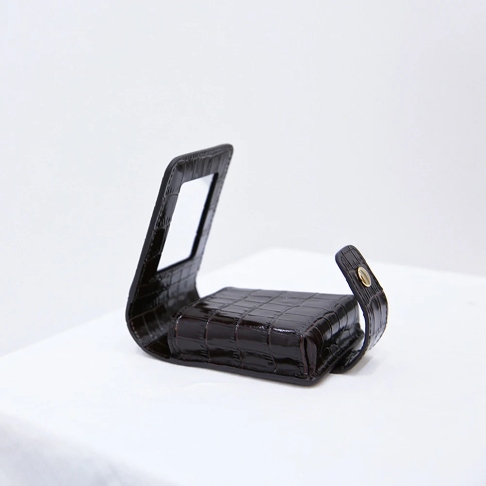 

1Pcs Mini PU Alligator Print Bag Lipstick Organizer Travel Portable Lightweight Small Makeup Pouch Lipstick Box
