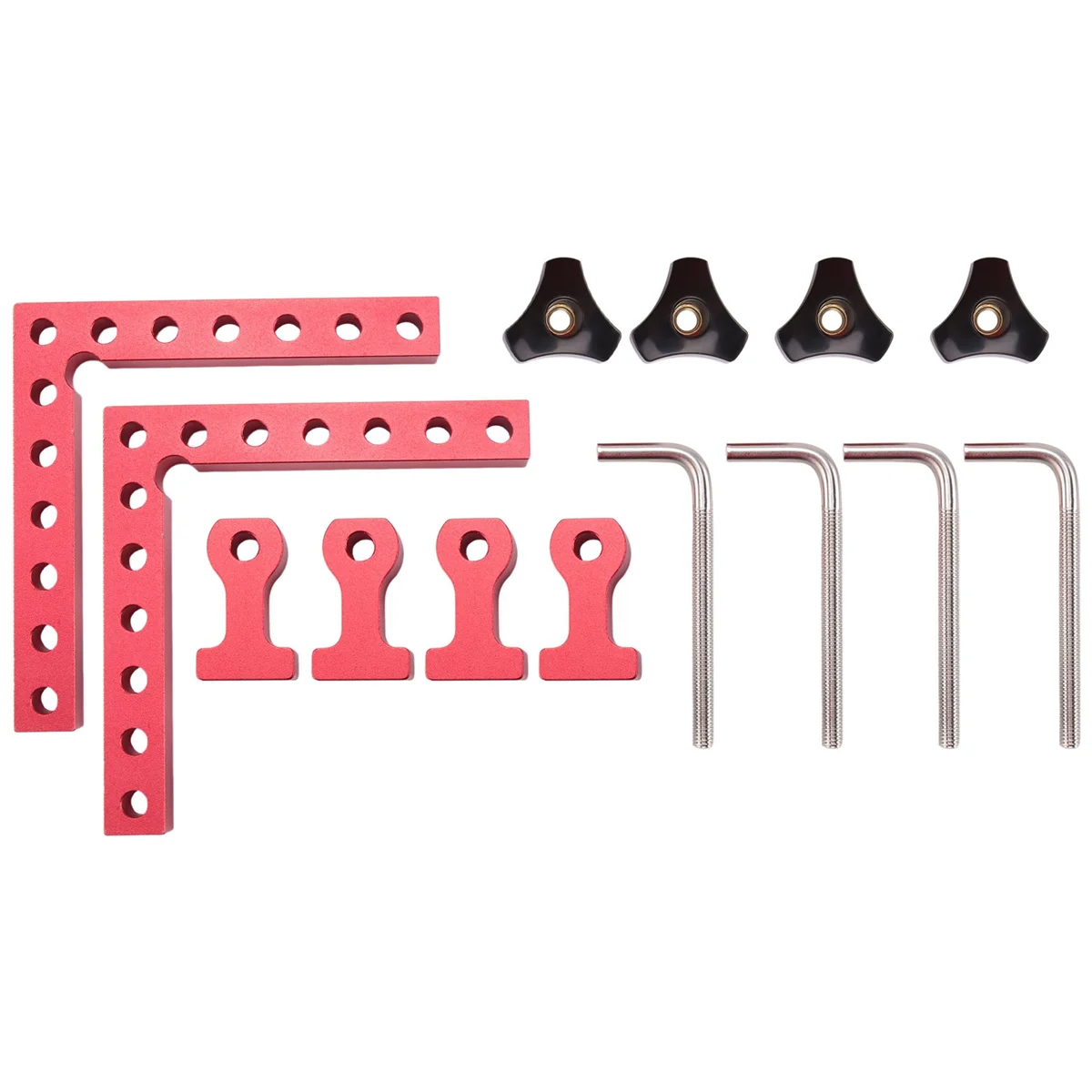 

ABNC-90 градусов позиционирующие квадраты, прямоугольные зажимы, угловой зажим L-типа из алюминиевого сплава, деревообрабатывающий плотник, зажимной инструмент