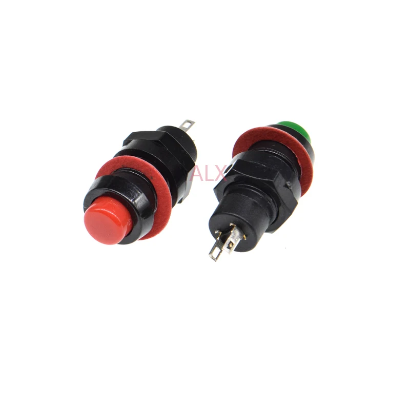 10pcs ds-211 Round self-locking Push Button Switch Micro Tact Key Switch Inching Power
